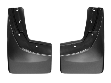 Picture of WeatherTech 14+ Chevrolet Silverado No Drill Mudflaps - Black