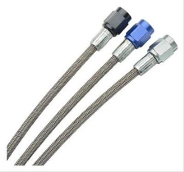 Picture of Fragola -2AN Brake Line w/ -3AN Blue Alum. Nuts 20in