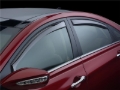 Picture of WeatherTech 07+ Jeep Wrangler Unlimited Front and Rear Side Window Deflectors - Light Smoke