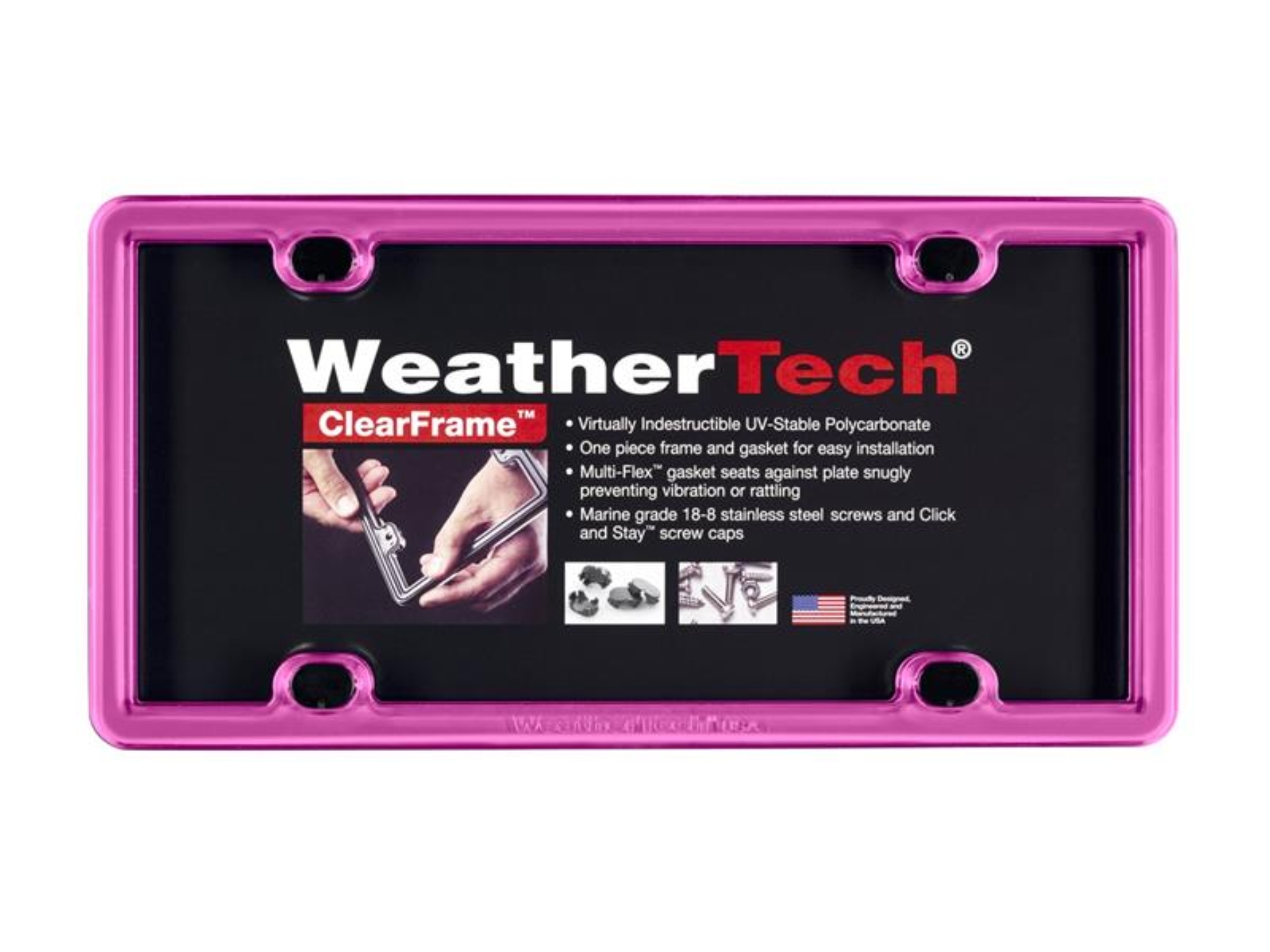 Picture of WeatherTech ClearFrame - Hot Pink