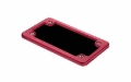 Picture of WeatherTech Motorcycle Billet Plate Frames - Red
