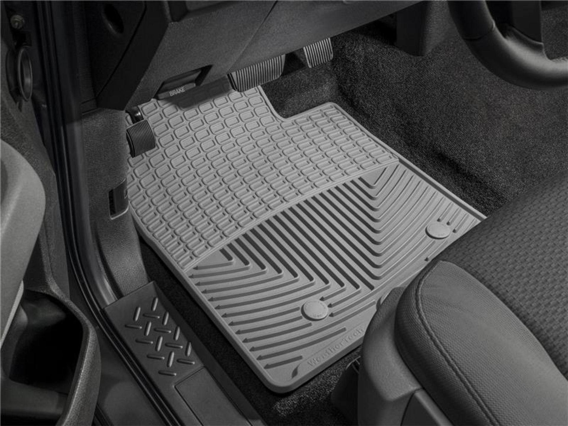 Picture of WeatherTech WT Rubber Mats-Front-Grey Floor Mats - W73GR