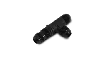 Picture of Vibrant -10AN Bulkhead Adapter Tee on Run Fittings - Anodized Black Only
