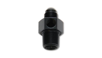 Picture of Vibrant -8AN Male to 1/4in NPT Male Union Adapter Fitting w/ 1/8in NPT Port