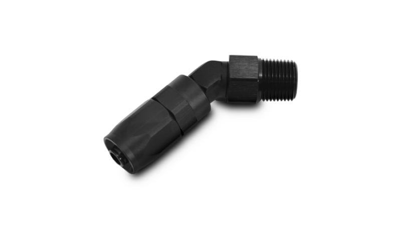Picture of Vibrant -8AN Male NPT 45Degree Hose End Fitting - 1/2 NPT