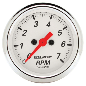 Picture of Autometer Arctic White 2-1/16in 7k RPM In-Dash Tachometer