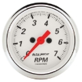 Picture of Autometer Arctic White 2-1/16in 7k RPM In-Dash Tachometer