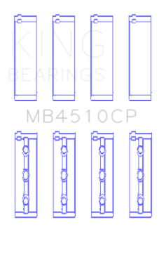 Picture of King Engine Bearings 2005-2012 Nissan VQ40DE 6 Cyl Performance Main Bearing Set - Size STD