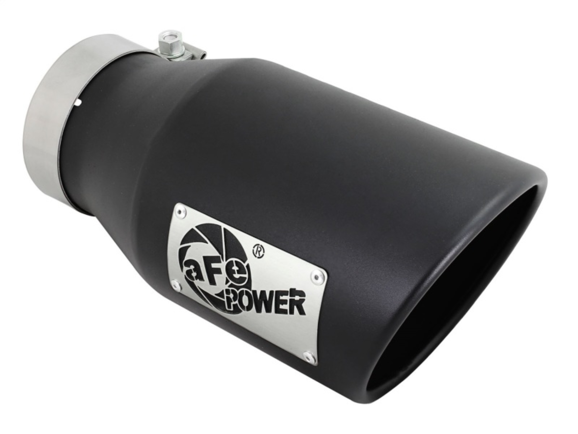 Picture of aFe Diesel Exhaust Tip Bolt On Black 4in Inlet x 6in Outlet x 12in