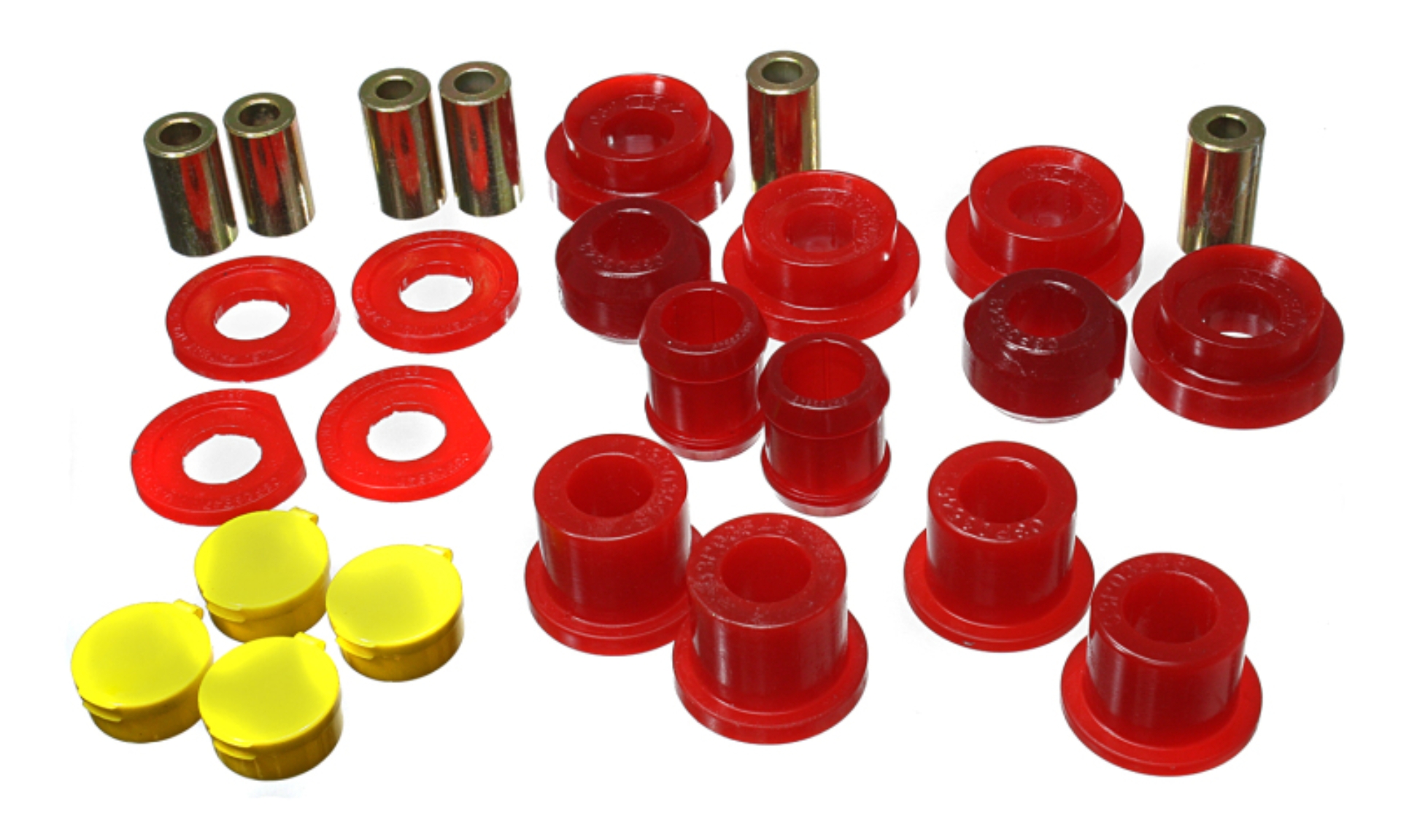Picture of Energy Suspension 06-11 Honda Civic Red Rear Lower Trailing Arm and Lower Knuckle Bushing Set