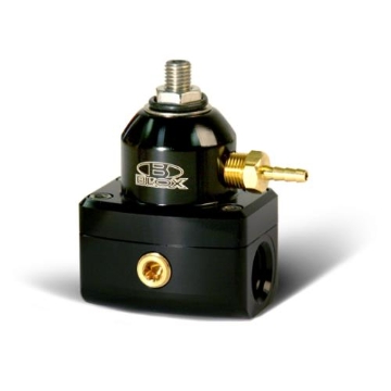 Picture of BLOX Racing 2-Port Design Black/Black Adjustable Fuel Pressure Regulator