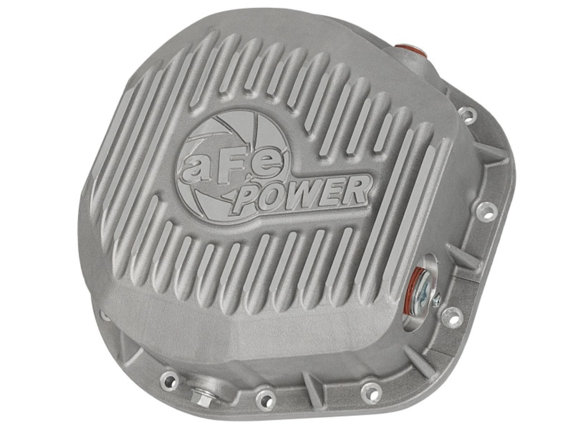 Picture of aFe Rear Differential Cover (Raw; Street Series); Ford Diesel Trucks 86-13 V8 (td)