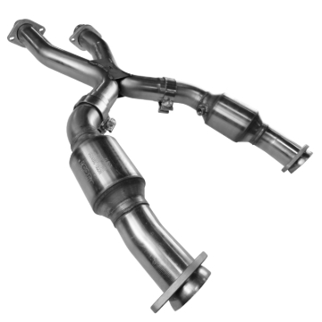 Picture of Kooks 99-04 Ford Mustang GT / Cobra 2 1/2in In x 2 1/2in OEM Out Cat SS X Pipe Kooks HDR Req