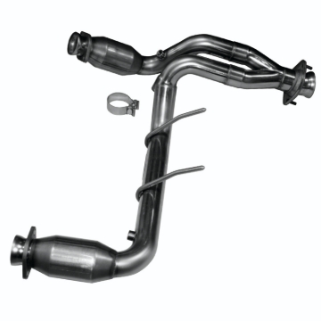 Picture of Kooks 09-10 Ford F-150/ Ford Raptor 5.4L 3V 2 1/2in x 2 1/2in OEM Cat Y Pipe Kooks HDR Req