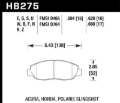 Picture of Hawk Performance HAWK HT-10 Brake Pad Sets - HB275S.594