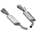 Picture of Kooks 14 Chevy SS LS3 6.2L OEM 3in Axleback Exhaust. w/and Quad 3in Slash Cut Pol Tips