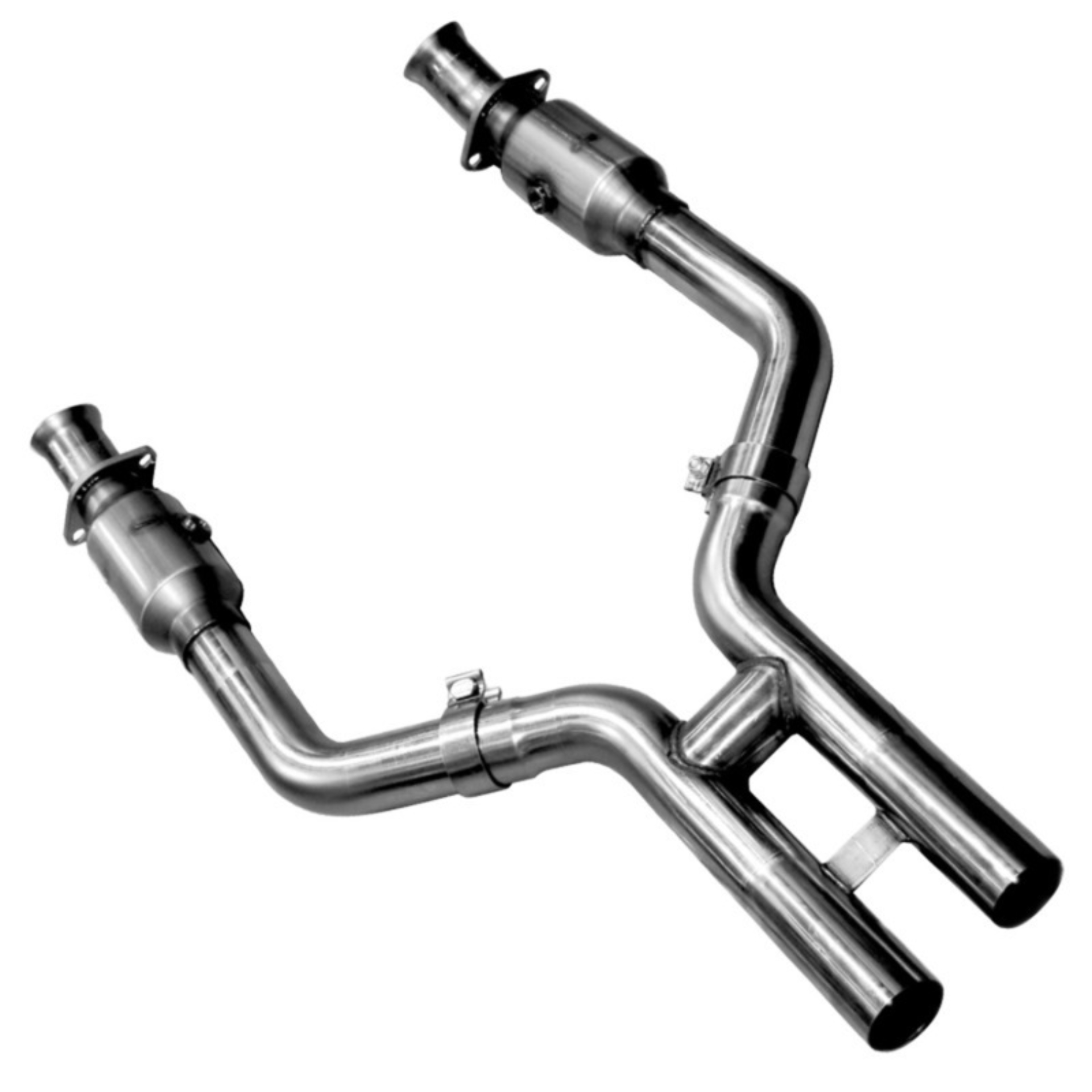 Picture of Kooks 05-10 Ford Mustang GT 2 1/2in x 2 1/2in OEM Exhaust GREEN Cat H Pipe