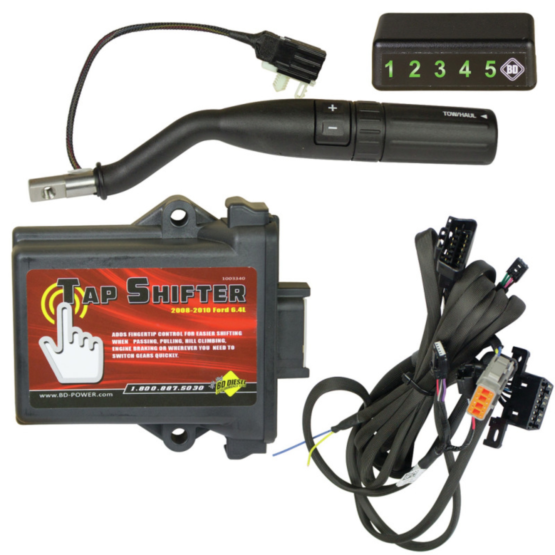 Picture of BD Diesel TapShifter - 2008-2010 Ford 6.4L PowerStroke - Button Gear Selection