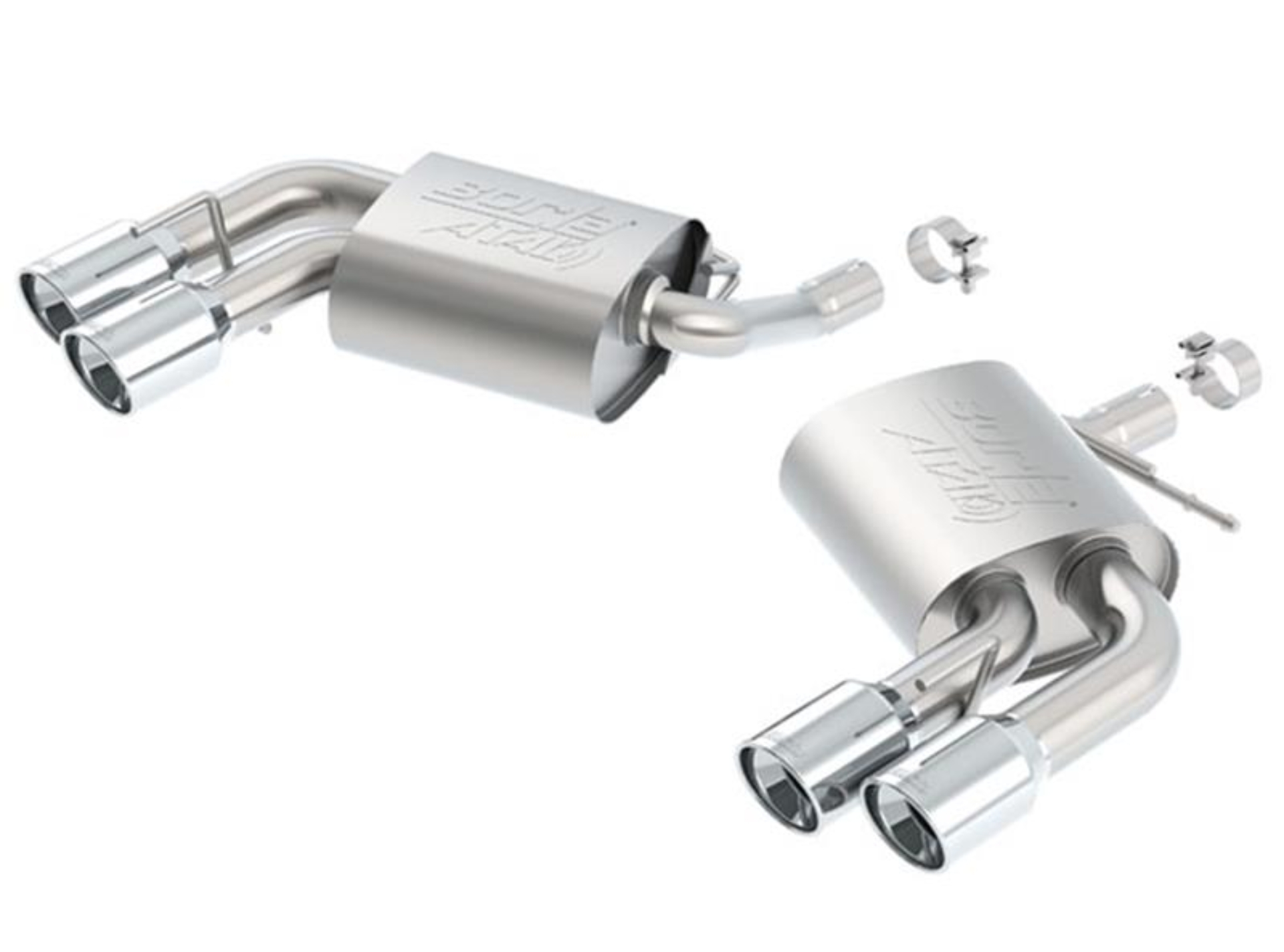 Picture of Borla 2016 Chevy Camaro V6 AT/MT ATAK Rear Section Exhaust w/o Dual Mode Valves