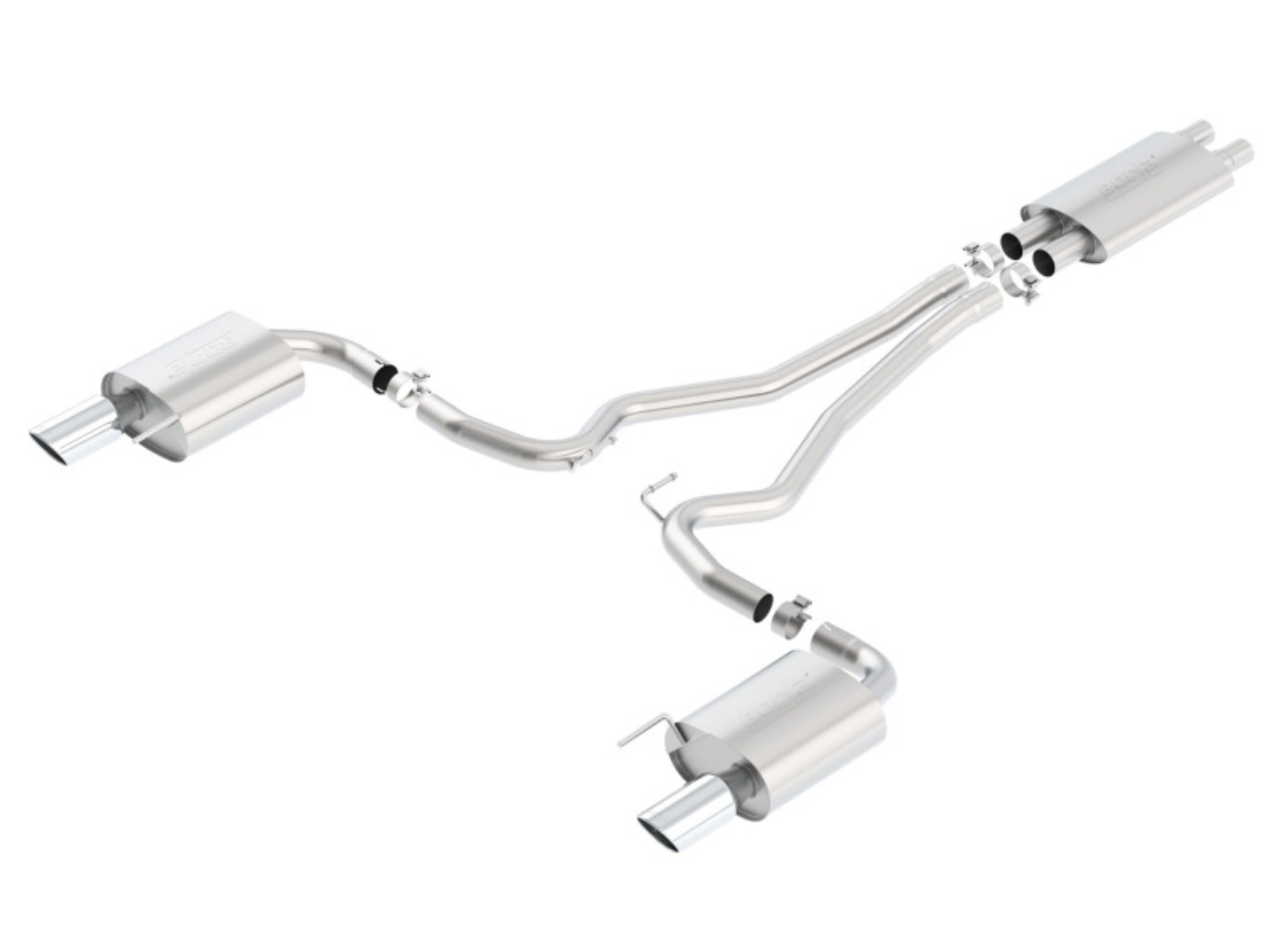 Picture of Borla Touring Cat-Back 15 Ford Mustang GT 5.0L V8 MT/AT 2.5in pipe 4in tip