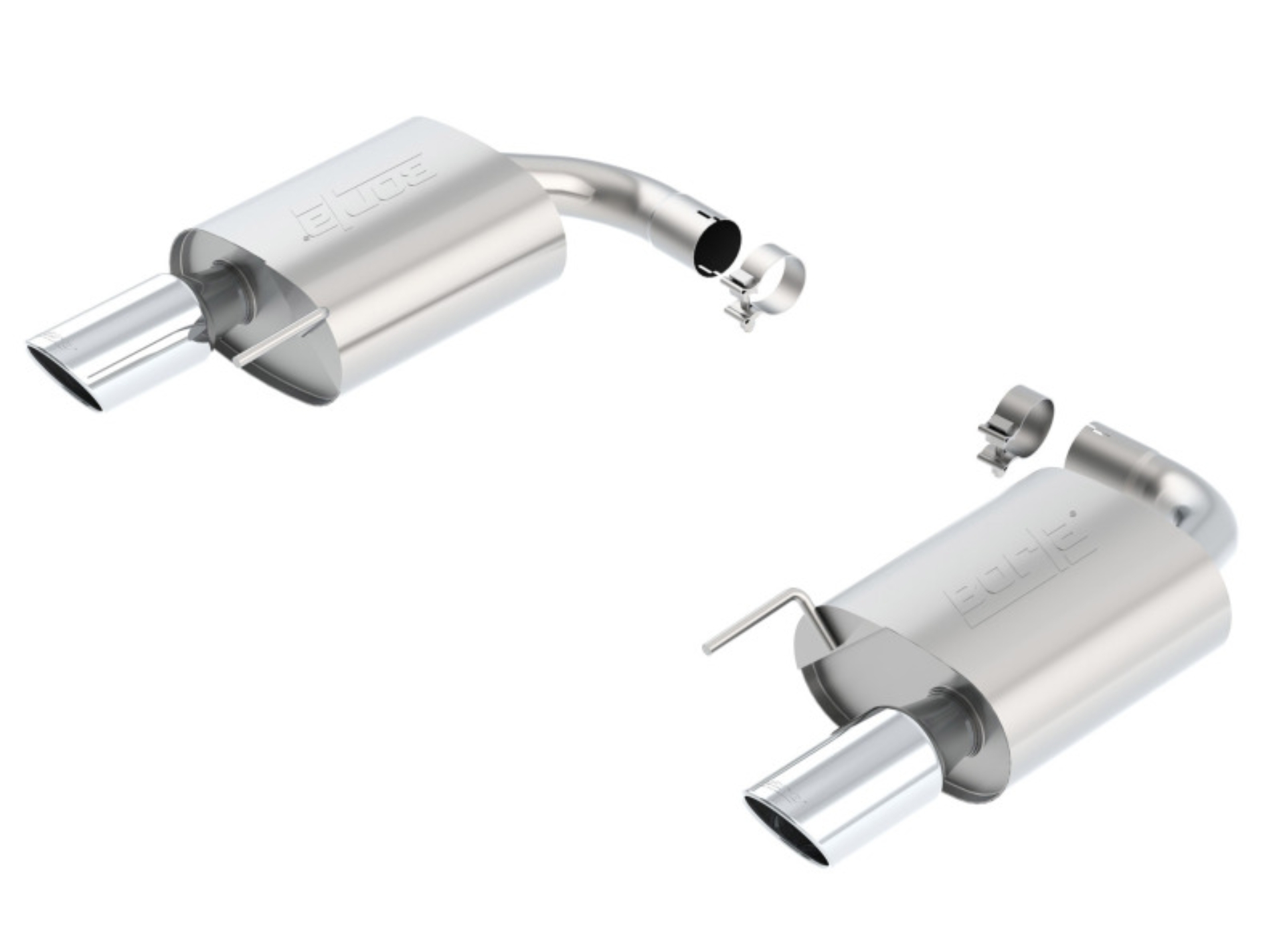 Picture of Borla S-Type Rear Section 15-17 Ford Mustang GT 5.0L V8 MT/AT 2.5in pipe 4in tip