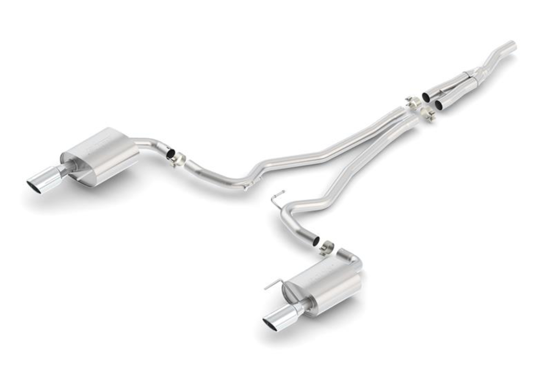 Picture of Borla S Type Cat Back 15-17 Ford Mustang 2.3L EcoBoost MT/AT 2.25in pipe 4in tip