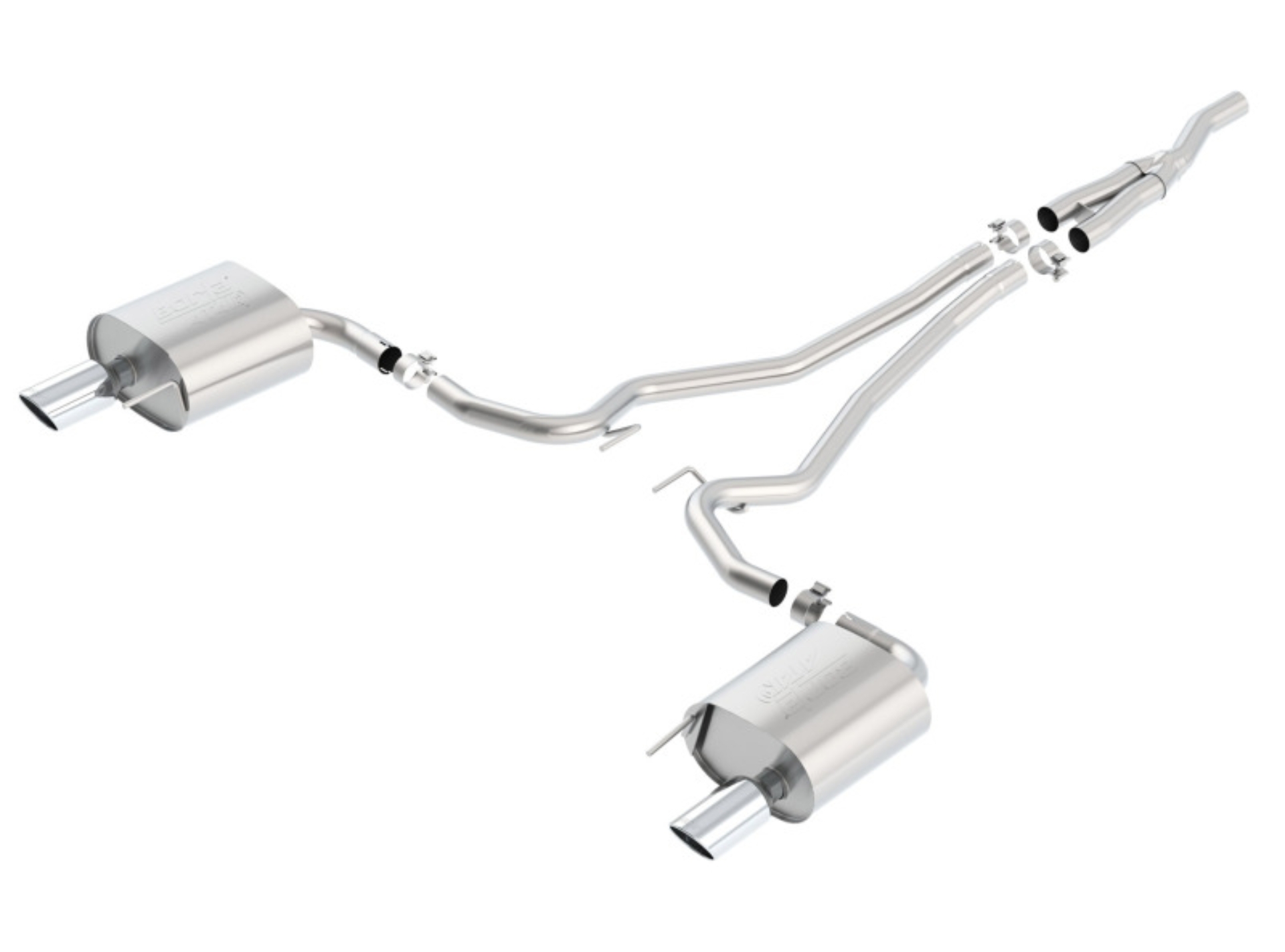 Picture of Borla Atak Cat Back 15-17 Ford Mustang 2.3L EcoBoost MT/AT 2.25in pipe 4in tip