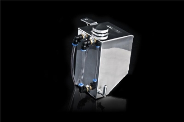 Picture of Weapon R Universal Reserve 24 fl oz (Stealth Black) Bottom Outlet Aluminum Coolant Overflow Tank