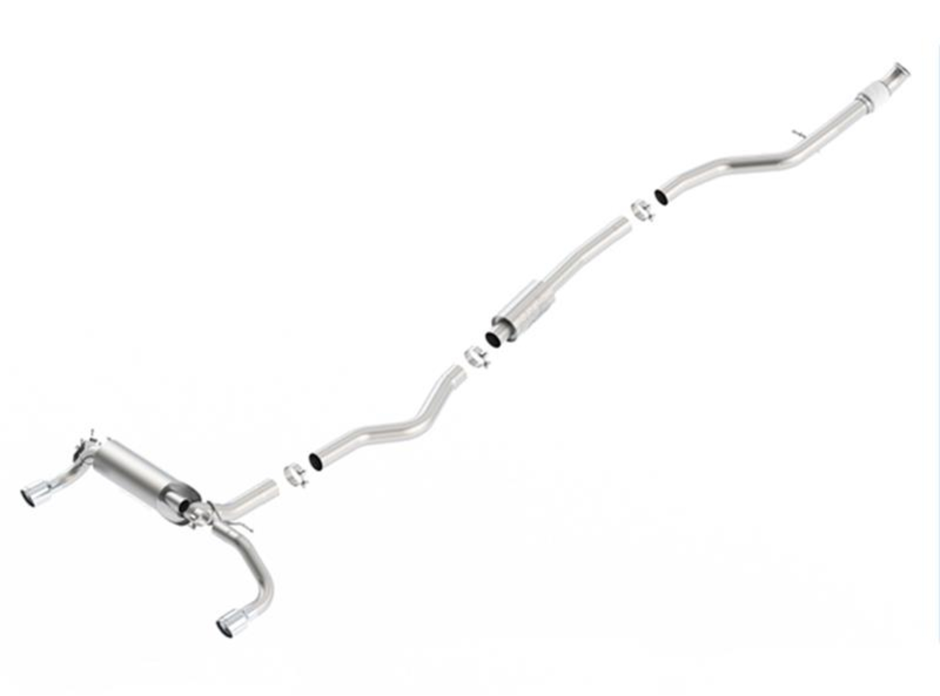 Picture of Borla 13-16 BMW 335i / 435i Atak Cat back SS 3.0in, 2.25in 3.5in Tip Single Rolled
