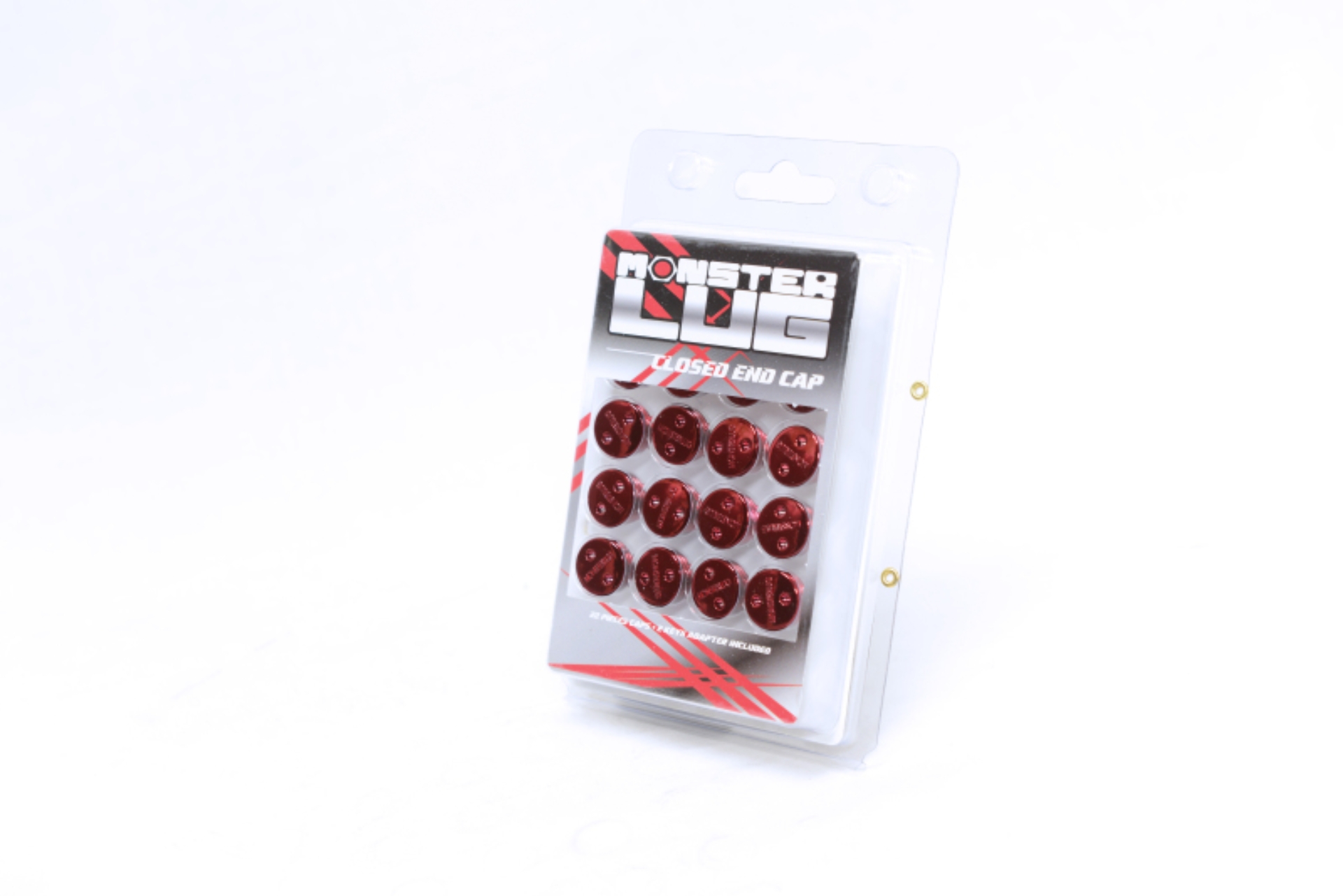 Picture of Wheel Mate Monster Lug Nut Caps - Red 14x1.50