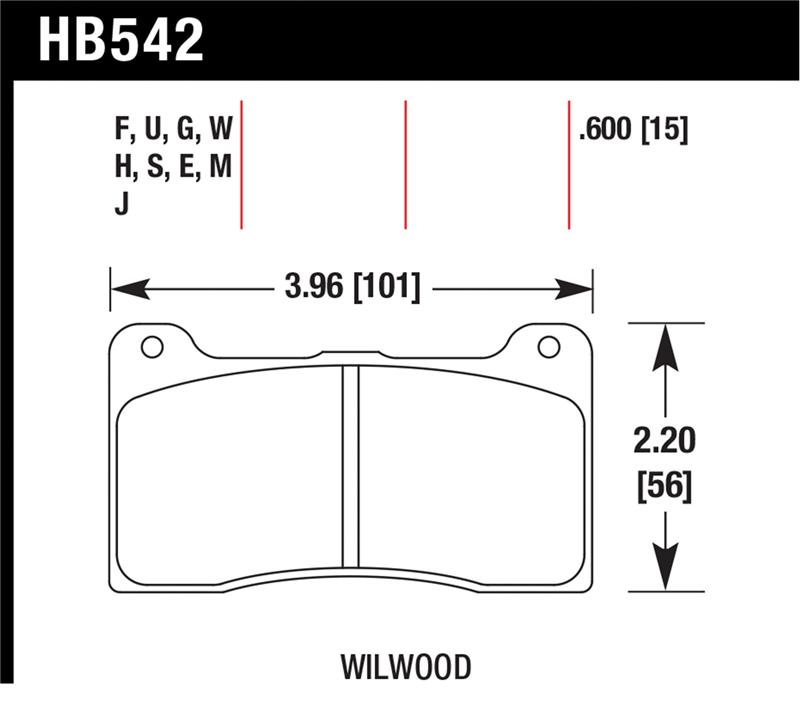 Picture of Hawk Performance HAWK DTC-30 Brake Pad Sets - HB542W.600
