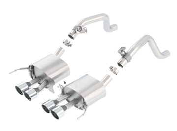Picture of Borla 2014 Chevy Corvette C7 w/ AFM w/o NPP Atak Rear Section Exhaust Quad Rd Rl IC Tips