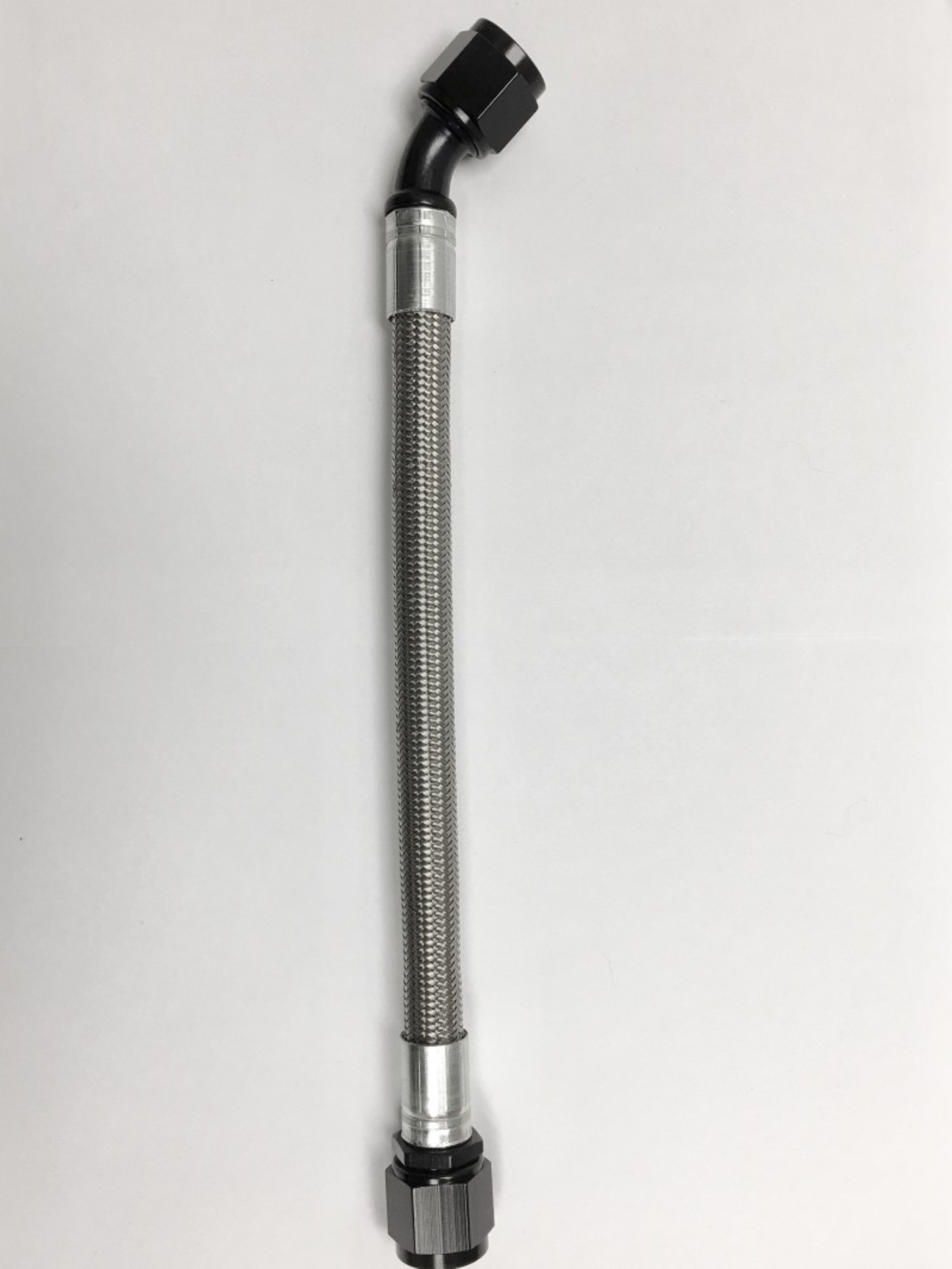 Picture of Fragola -10AN PTFE Hose Assembly Straight x 45 Degree 24in