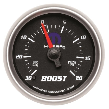 Picture of Autometer Mopar 52.4mm 30 Hg/20 PSI Vacuum/Boost Gauge