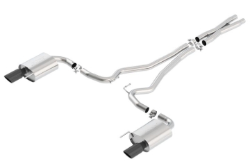 Picture of Borla S-Type Cat-Back 15-17 Ford Mustang GT 5.0L V8 MT/AT 2.5in pipe 4in tip (Black Chrome)