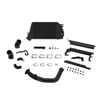 Picture of Mishimoto 2015 Subaru WRX Top-Mount Intercooler Kit - Powder Coated Black & Black Pipes