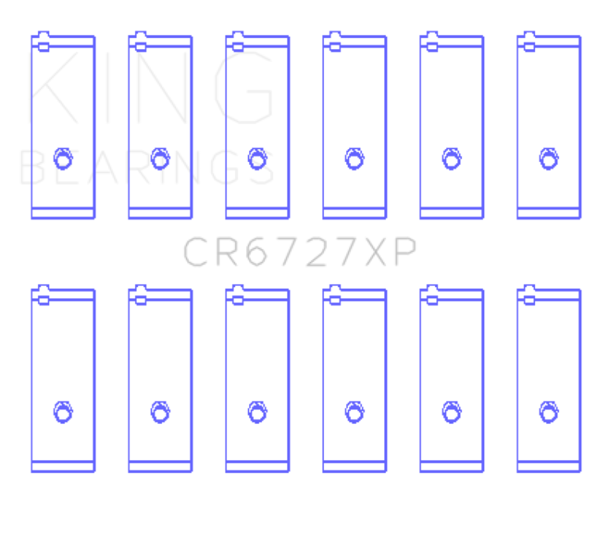 Picture of King Engine Bearings Toyota 1FZFE 4477cc (Size STD) Performance Rod Bearing Set