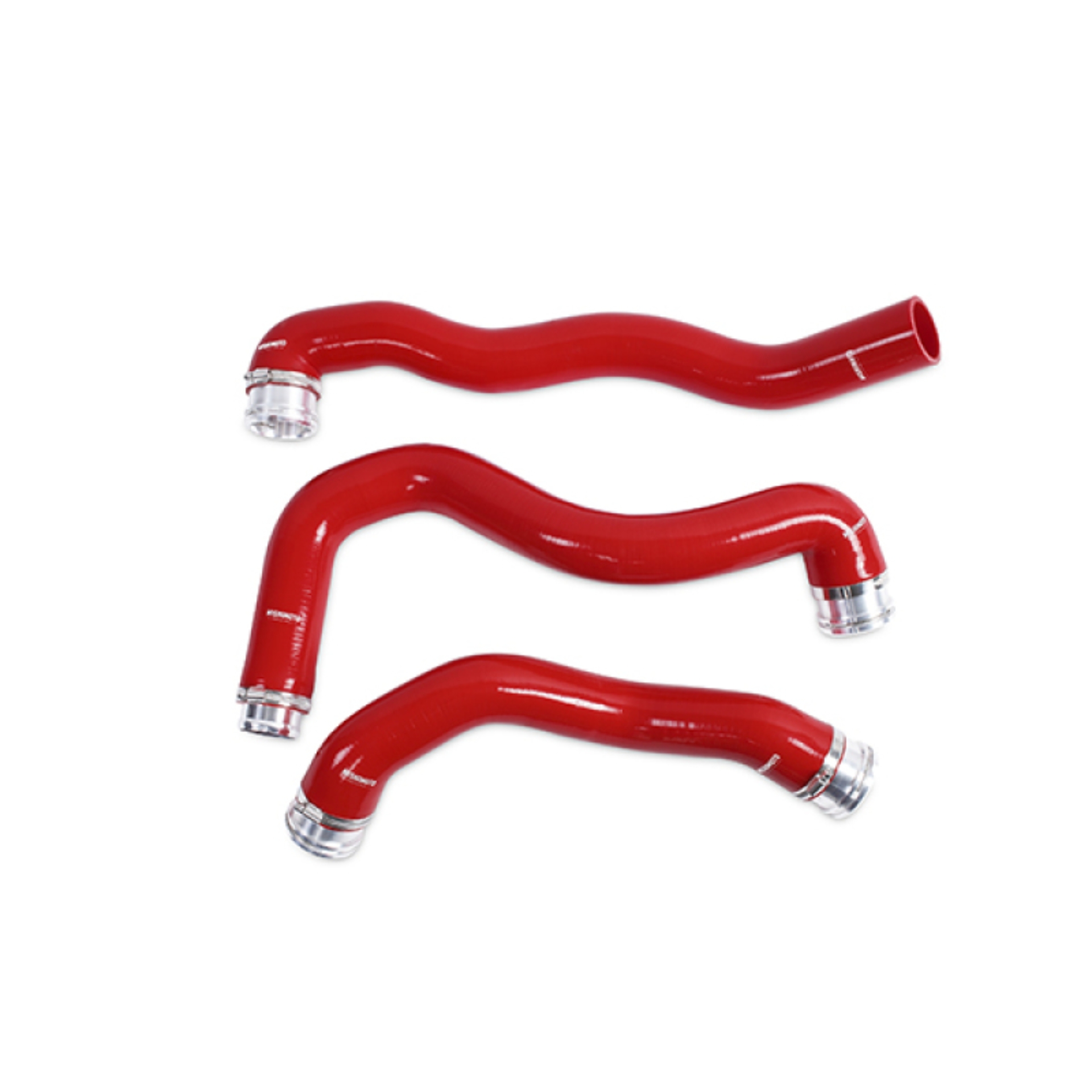 Picture of Mishimoto 08-10 Ford 6.4L Powerstroke Coolant Hose Kit (Red)
