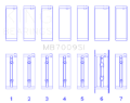 Picture of King Engine Bearings 89-15 Dodge Cummins Diesel 5.9L 6.7L Inline 6 Main Bearing Set - Size STD