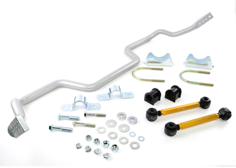 Picture of Whiteline 05+ Ford Mustang Coupe 8 cyl (Inc Shelby GT / GT500) Rear 27mm Heavy Duty Adj Swaybar