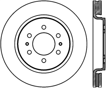Picture of Sport Slotted Cryo Brake Rotor; Front Right