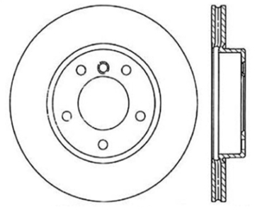 Picture of Sport Slotted Cryo Brake Rotor; Front Right