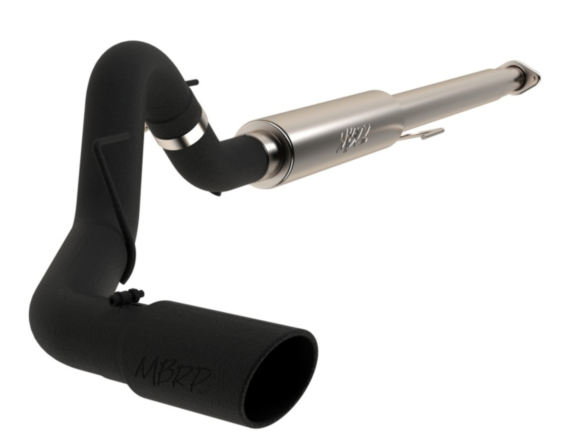 Picture of MBRP 2015 Ford F-150 2.7L / 3.5L EcoBoost 4in Cat Back Single Side Black Exhaust System