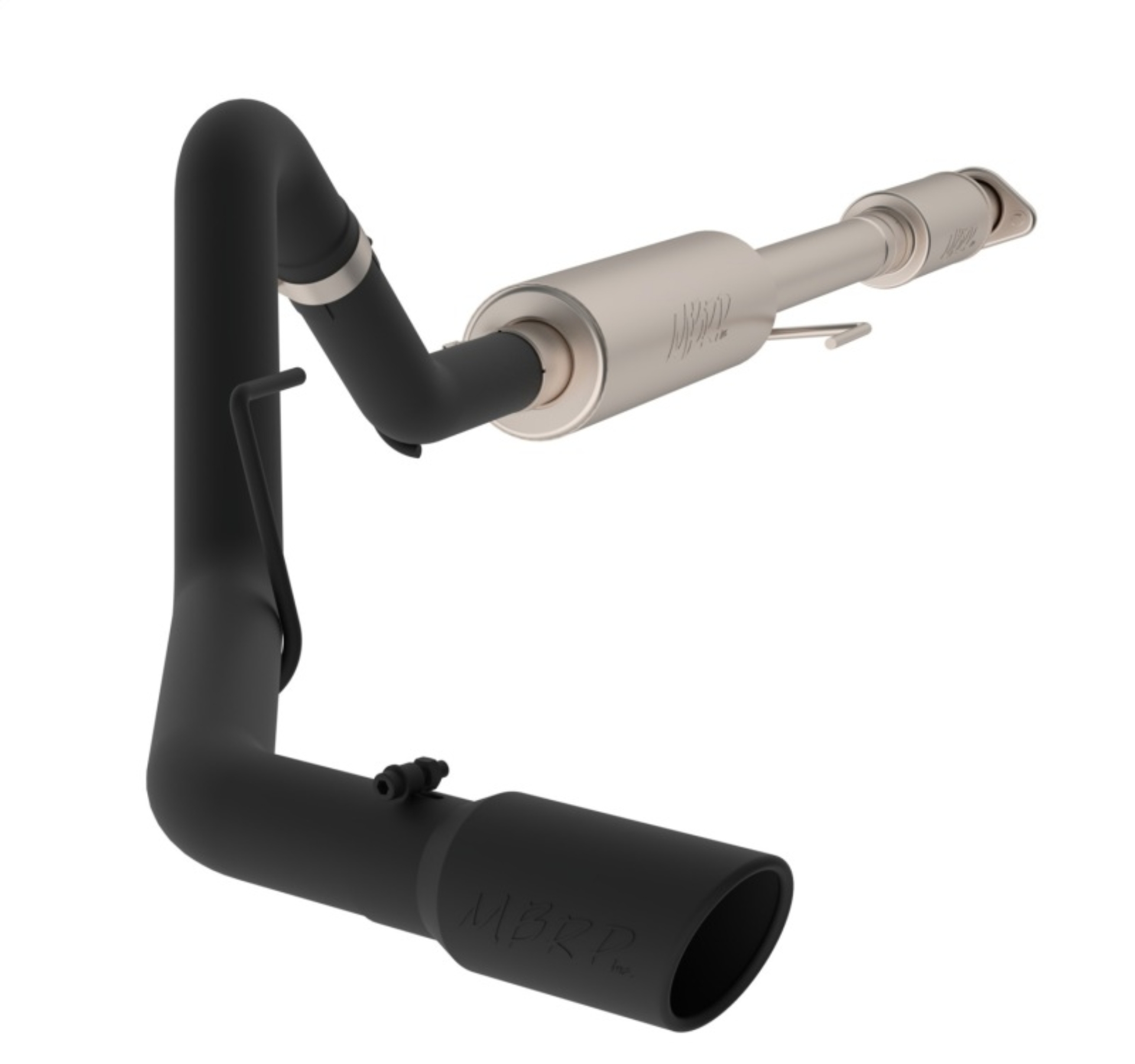 Picture of MBRP 15-20 Ford F-150 5.0L 3in Cat Back Single Side Exit Black Exhaust System
