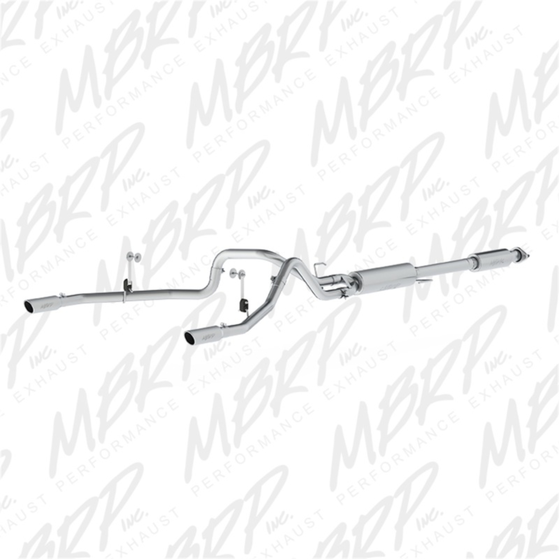 Picture of MBRP 2015 Ford F-150 5.0L 3in Cat Back Dual Split Rear Exit AL Exhaust System