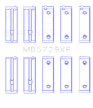 Picture of King Engine Bearings Peugeot TU3UP/TUD05 - (Size STD) Performance Main Bearing Set