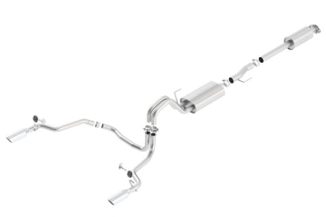 Picture of Borla 15-16 Ford F-150 3.5L EcoBoost Ext. Cab Std. Bed Catback Exhaust S-Type Single Split Rear Exit