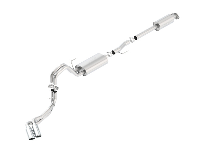 Picture of Borla 15-16 Ford F-150 3.5L EcoBoost Ext. Cab Std. Bed Catback Exhaust S-Type Truck Side Exit