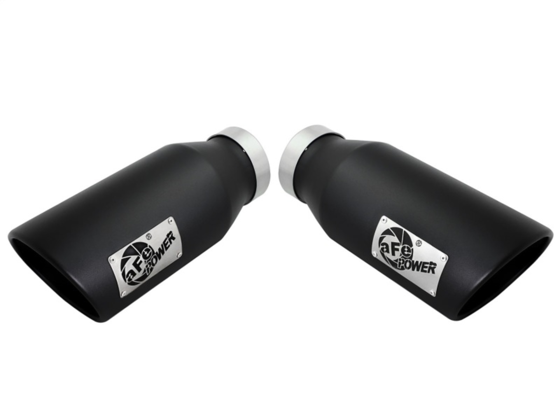 Picture of aFe Diesel Exhaust Tip Bolt On Black 4in Inlet x 6in Outlet x 15in