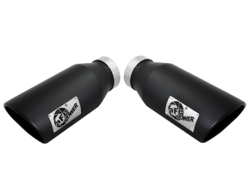 Picture of aFe Diesel Exhaust Tip Bolt On Black 4in Inlet x 6in Outlet x 15in
